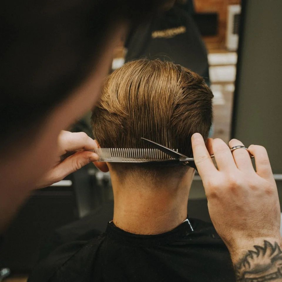 Scissor cutting and styling at Snowden Hair